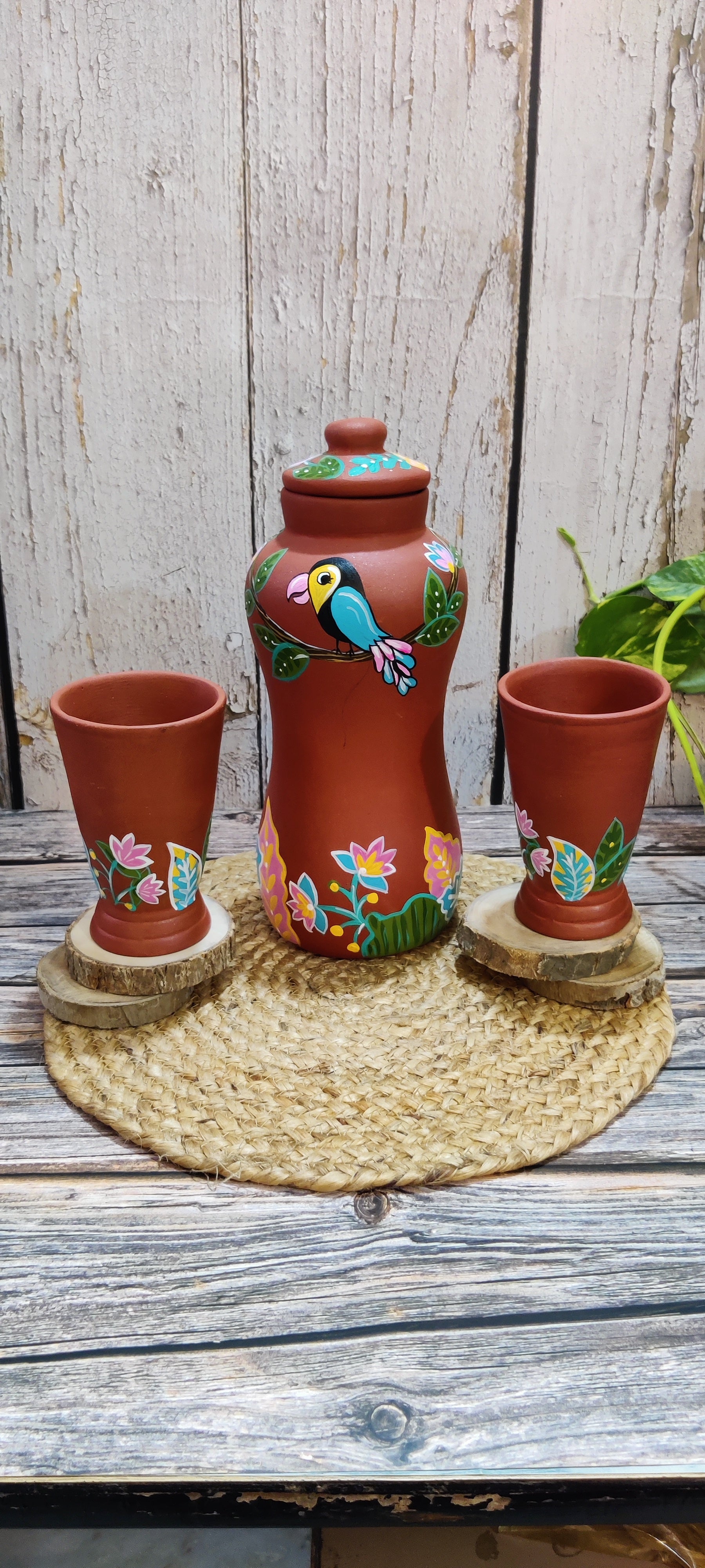 Hanging Bird Jar Bottle Set