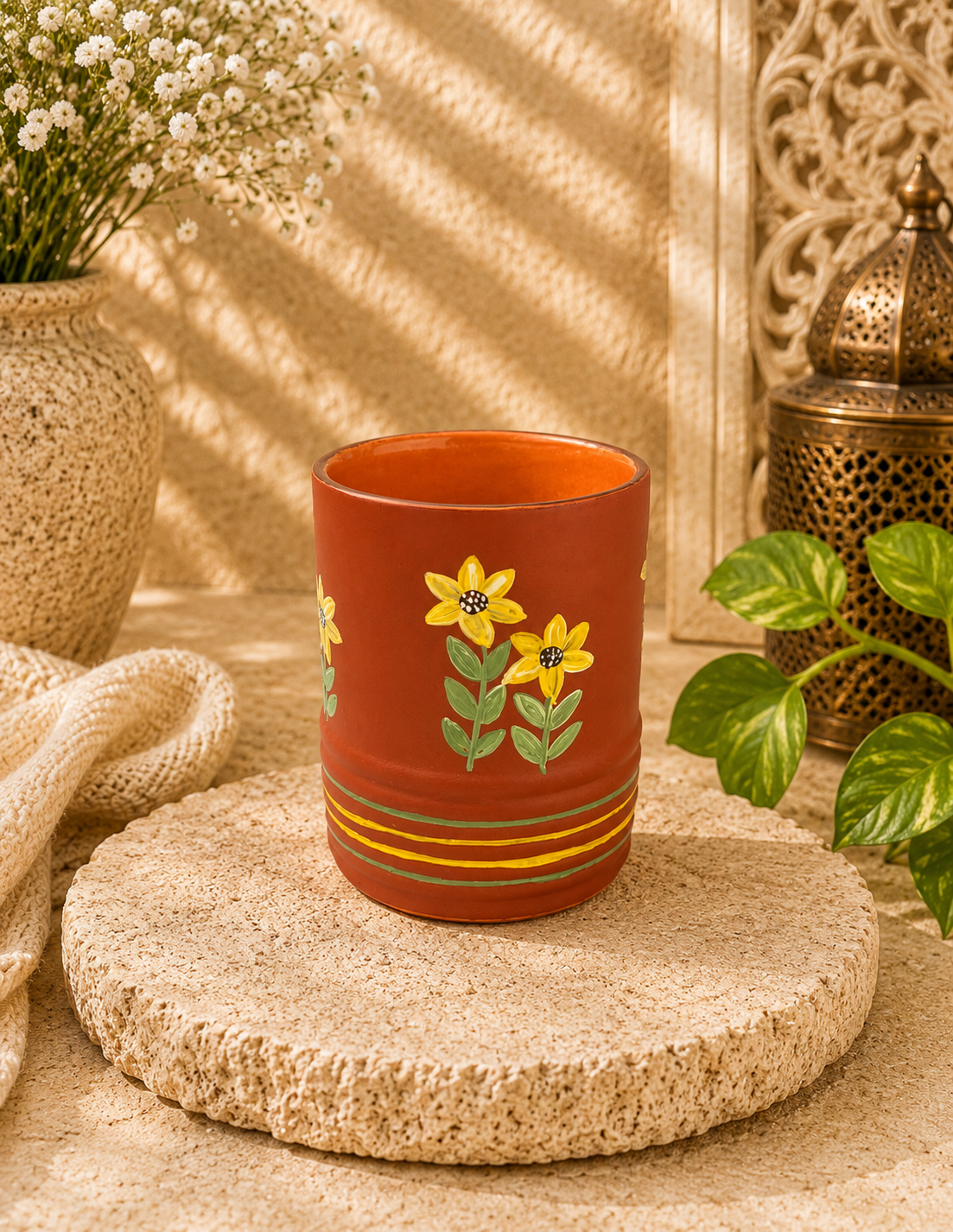 Kamalam Cermaic Sunflower Glass