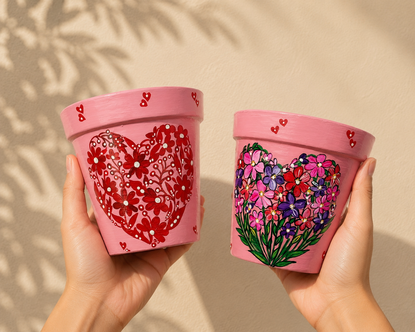 Petals from Heart Planter Set