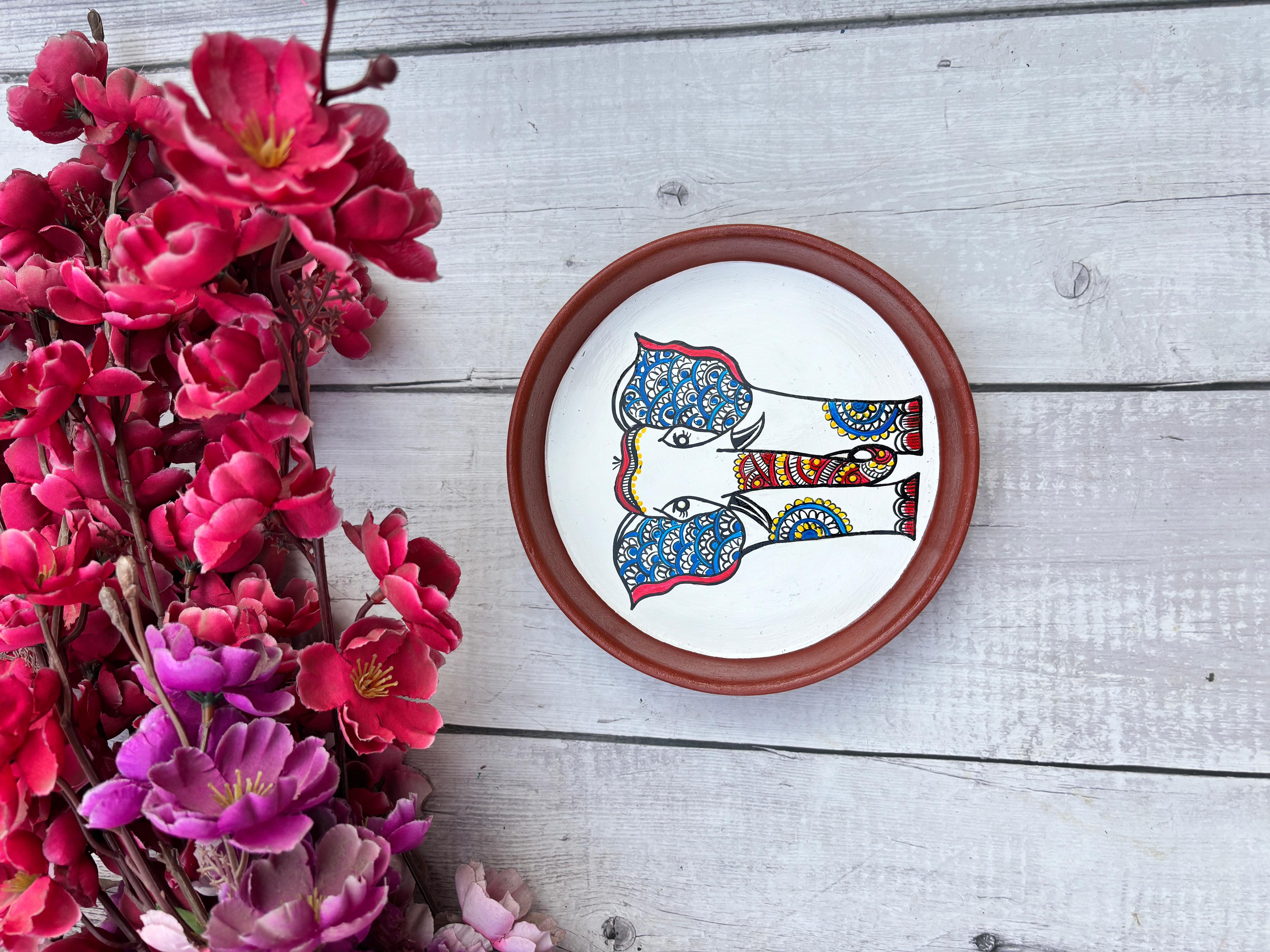 Elephants in Harmony Wall Plate