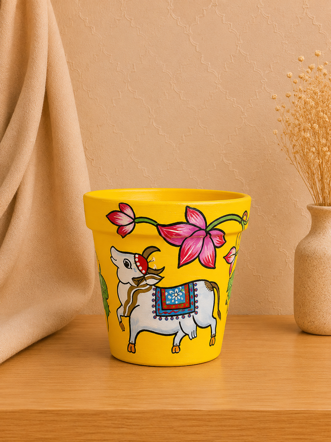 Pitchwai Yellow Cow Planter