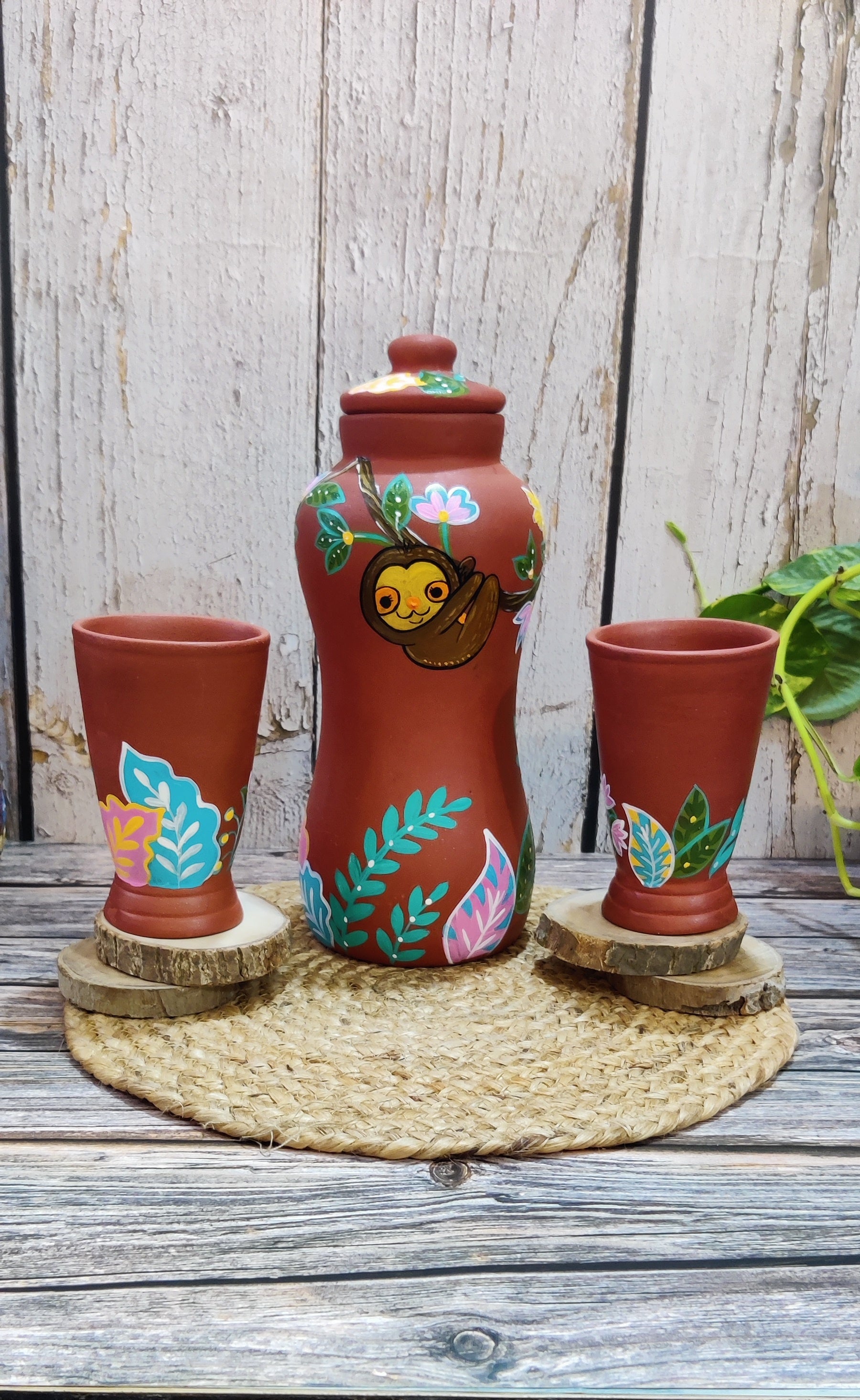 Sloth Jungle Jar Bottle Set