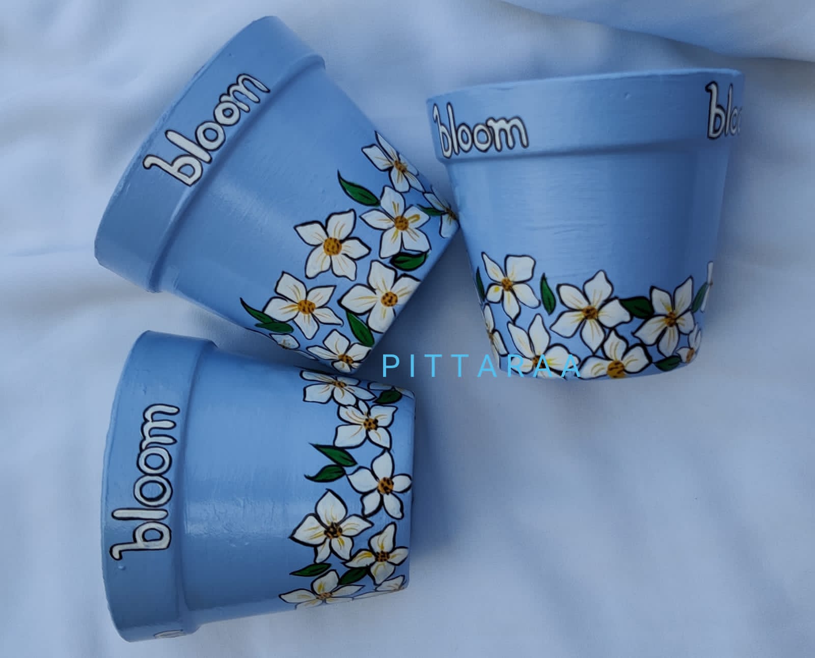 Blue Flower Bloom Planter