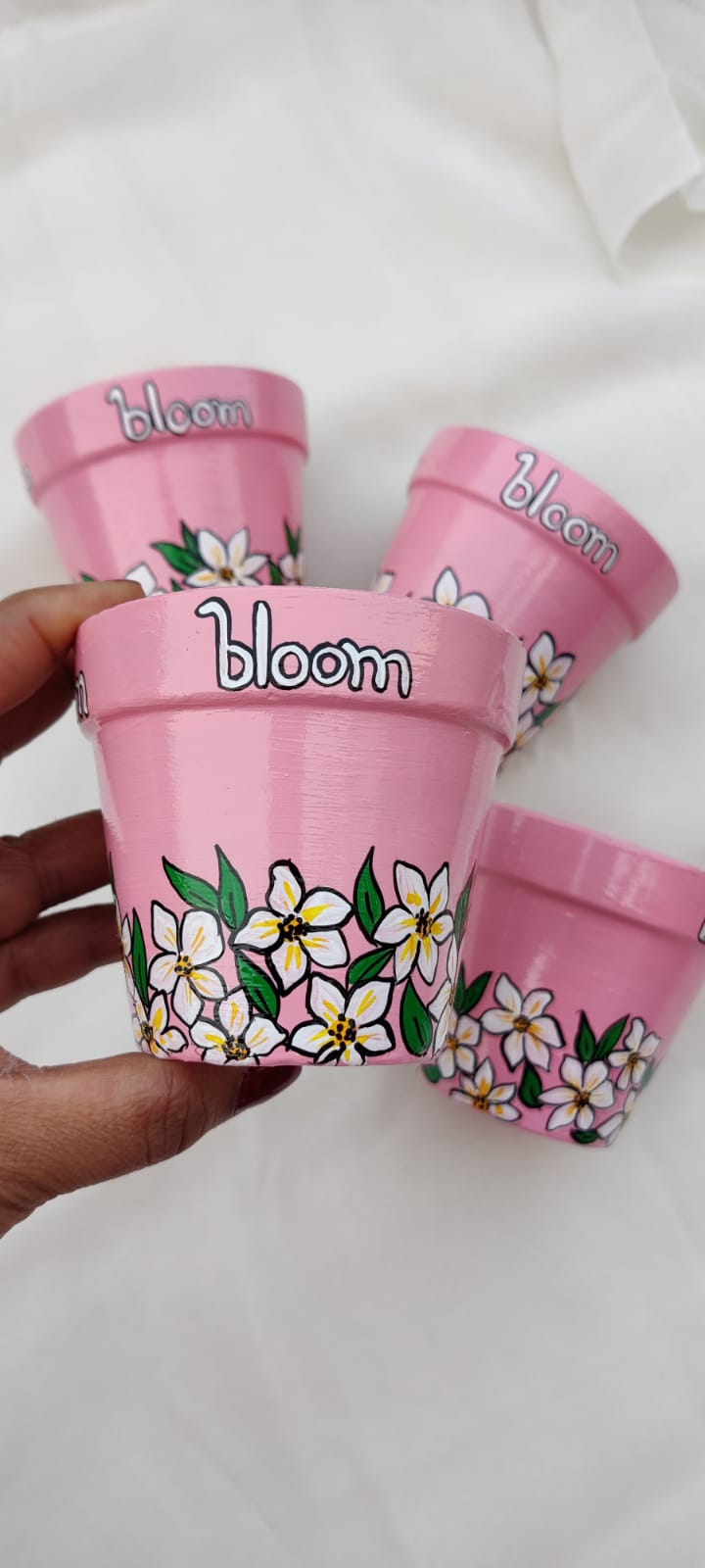 Pink Flower Bloom Planter