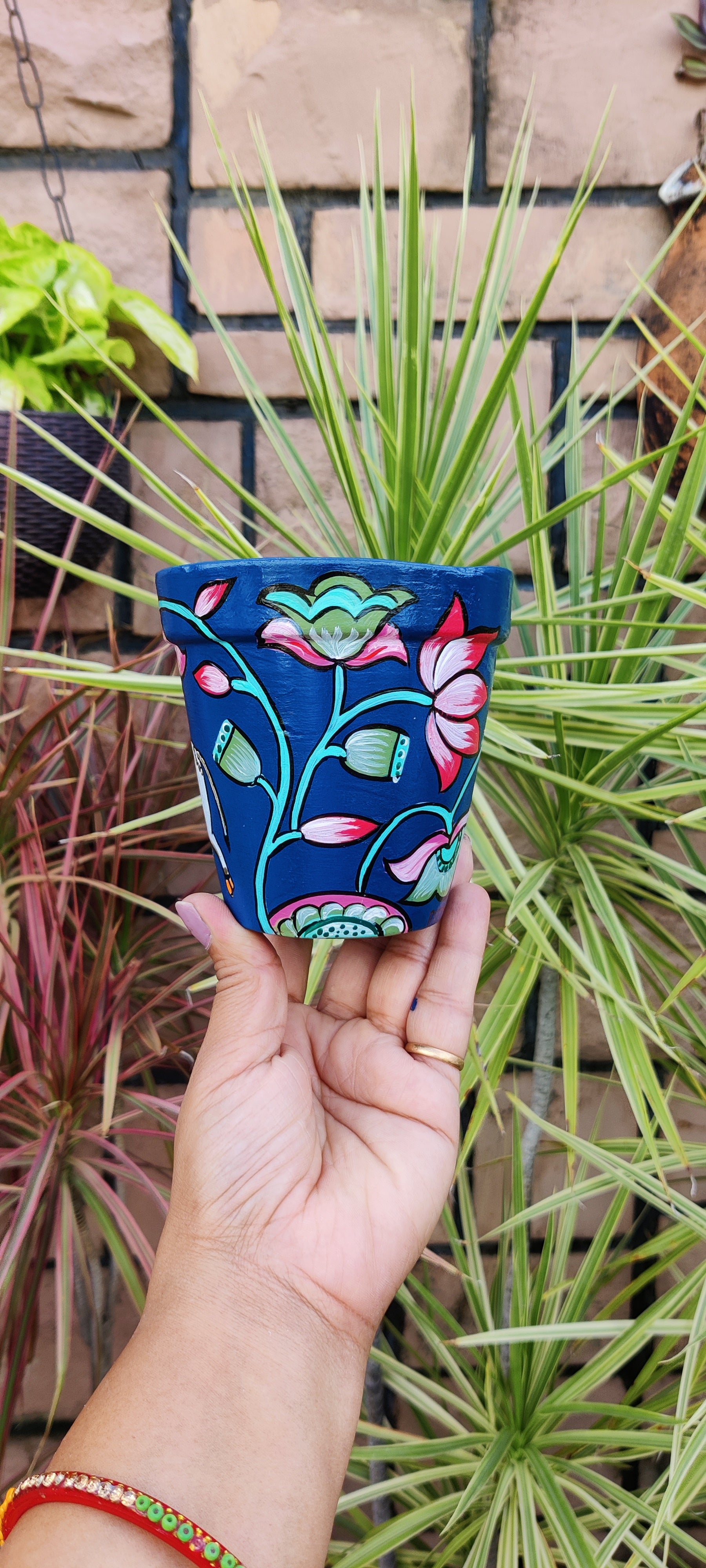 Pitchwai Blue Cow Planter