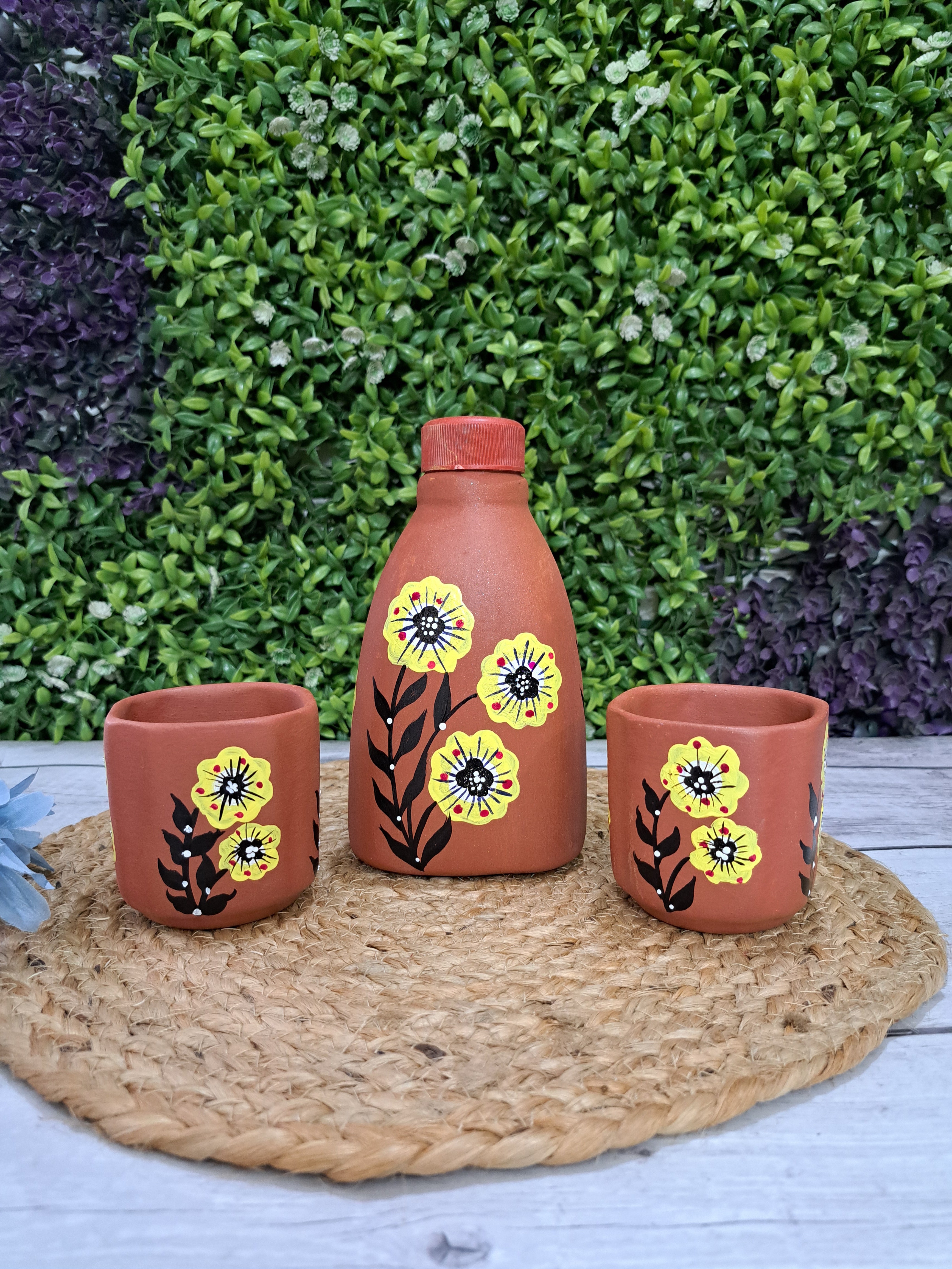 Yellow Blossom Bottle Set