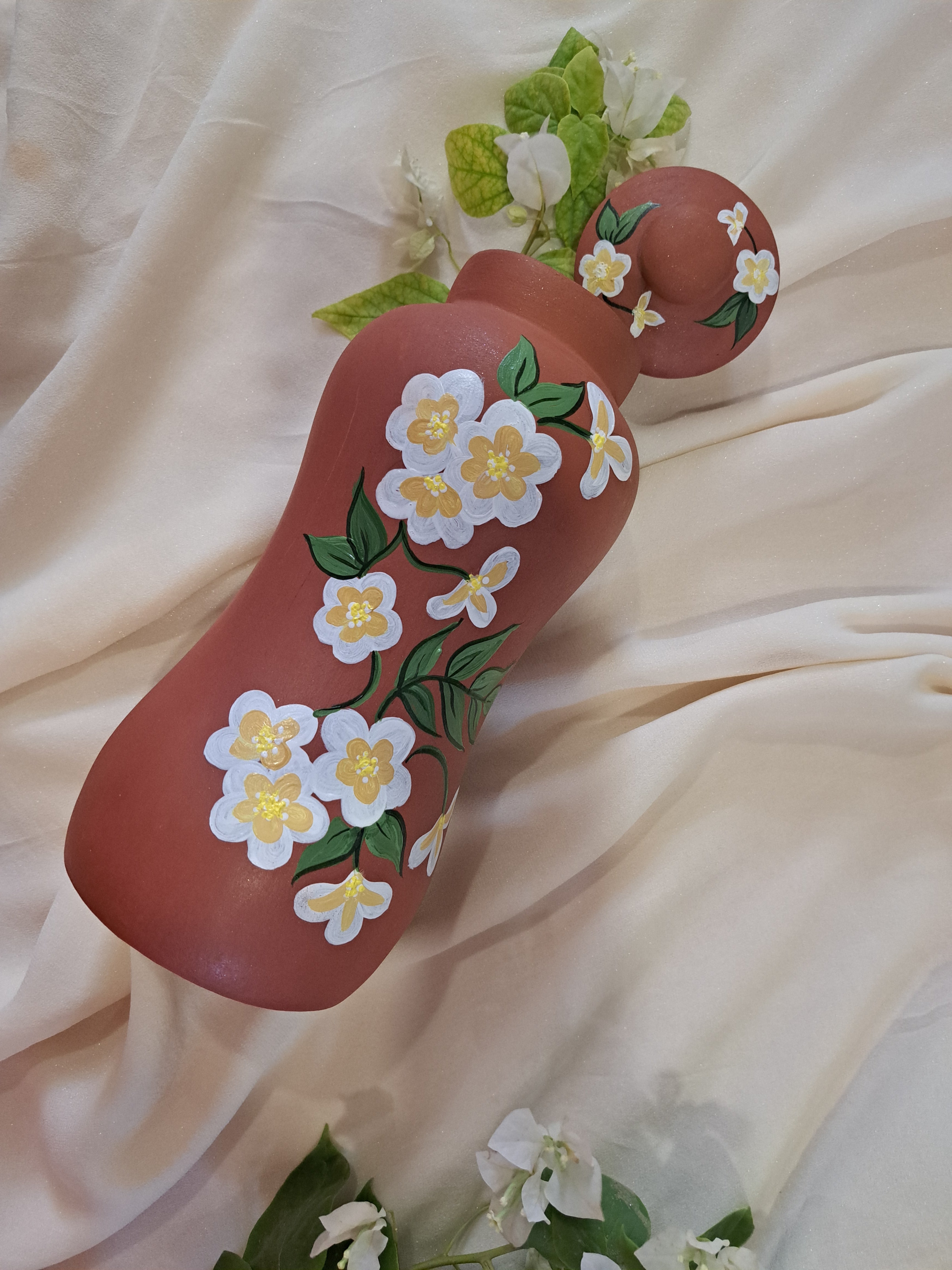 White Blossom Jar Bottle