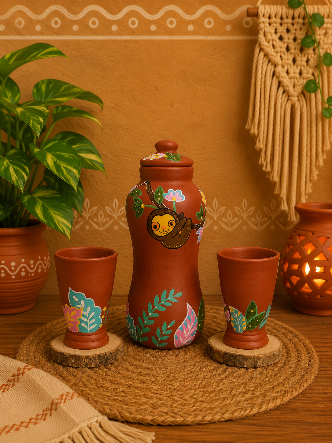 Sloth Jungle Jar Bottle Set