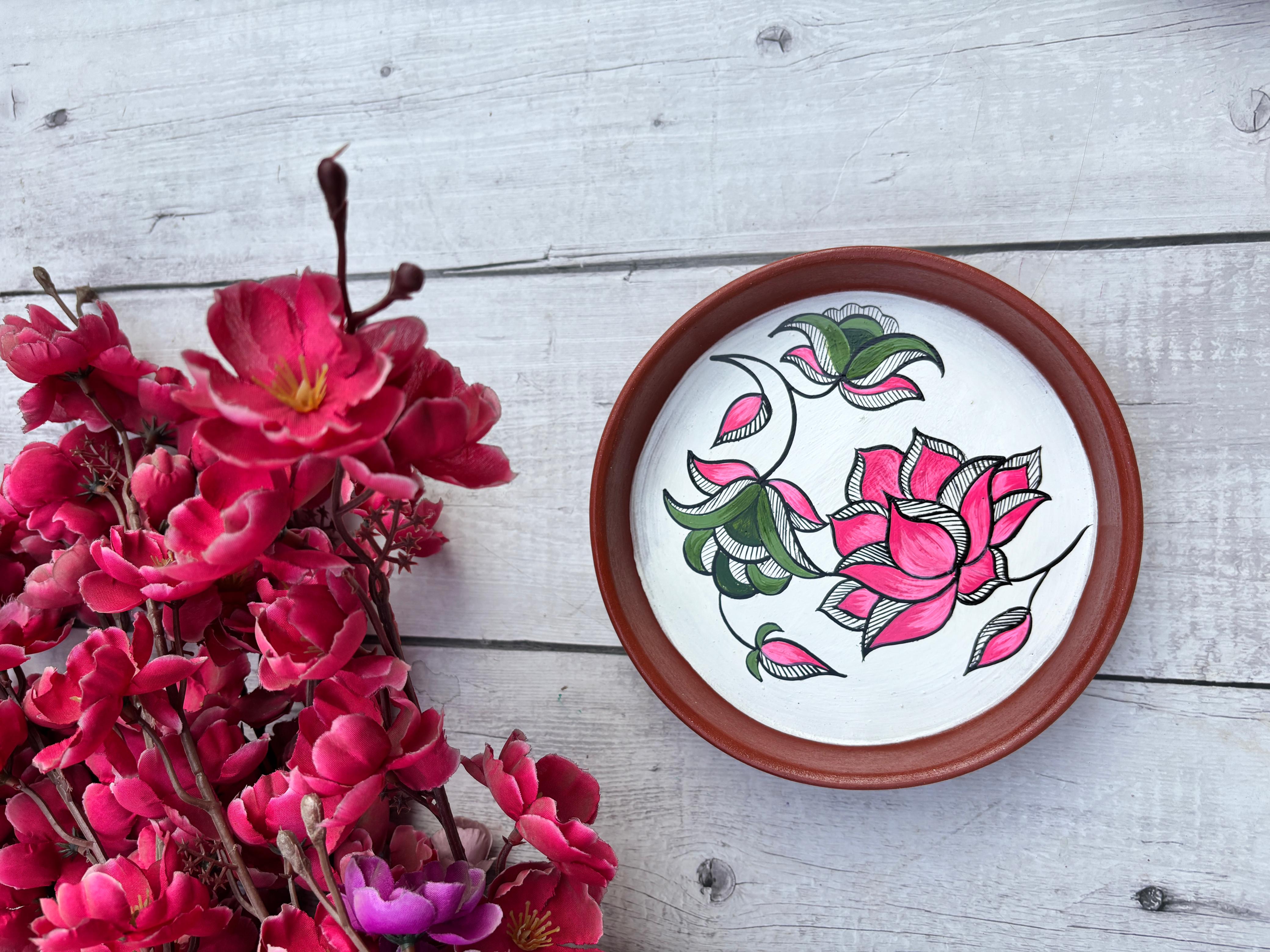 Pink Botanica Wall Plate