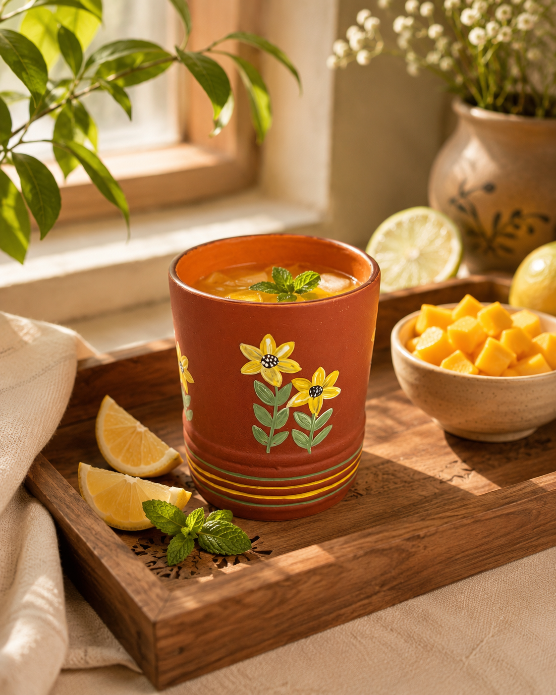 Kamalam Cermaic Sunflower Glass