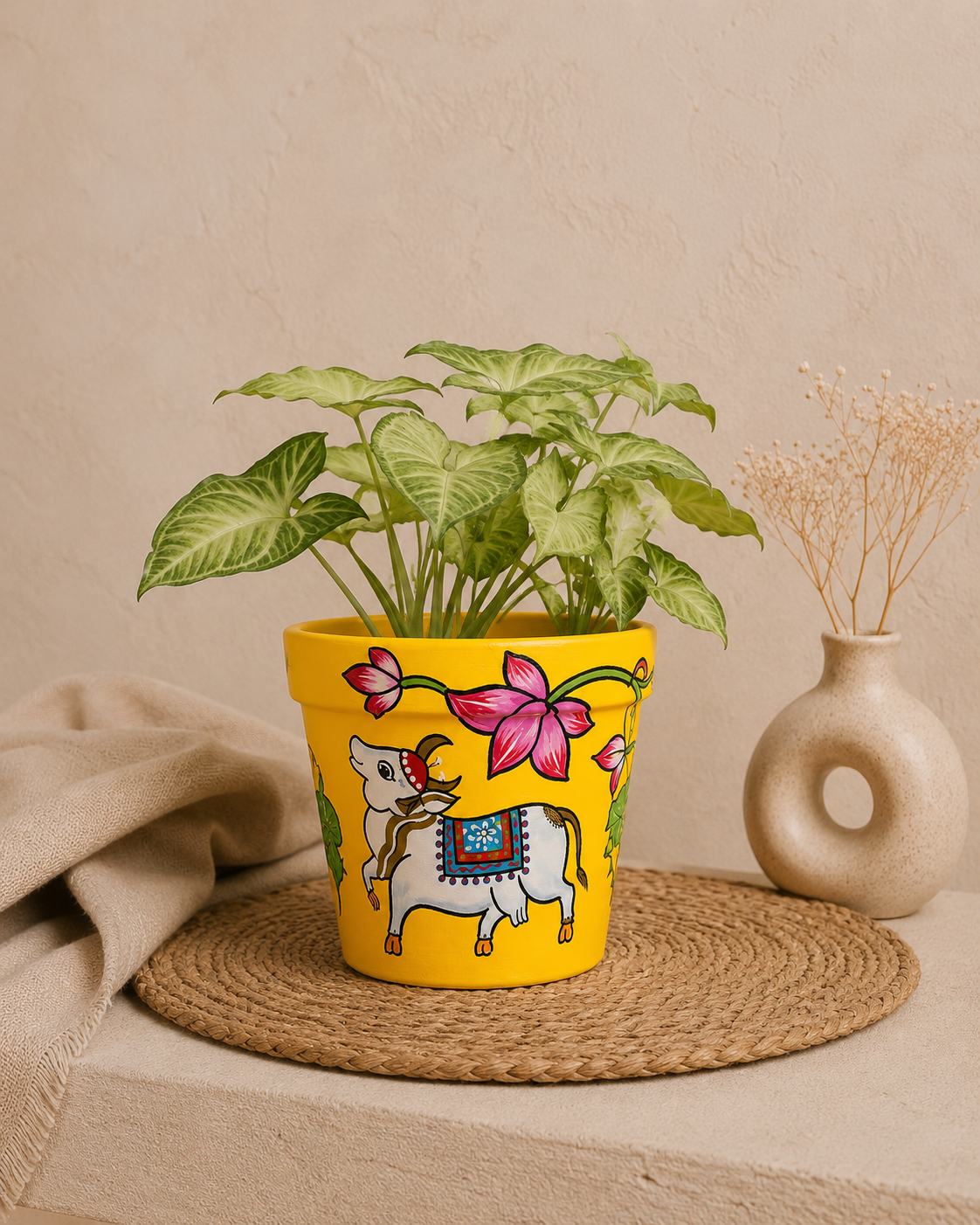 Pitchwai Yellow Cow Planter