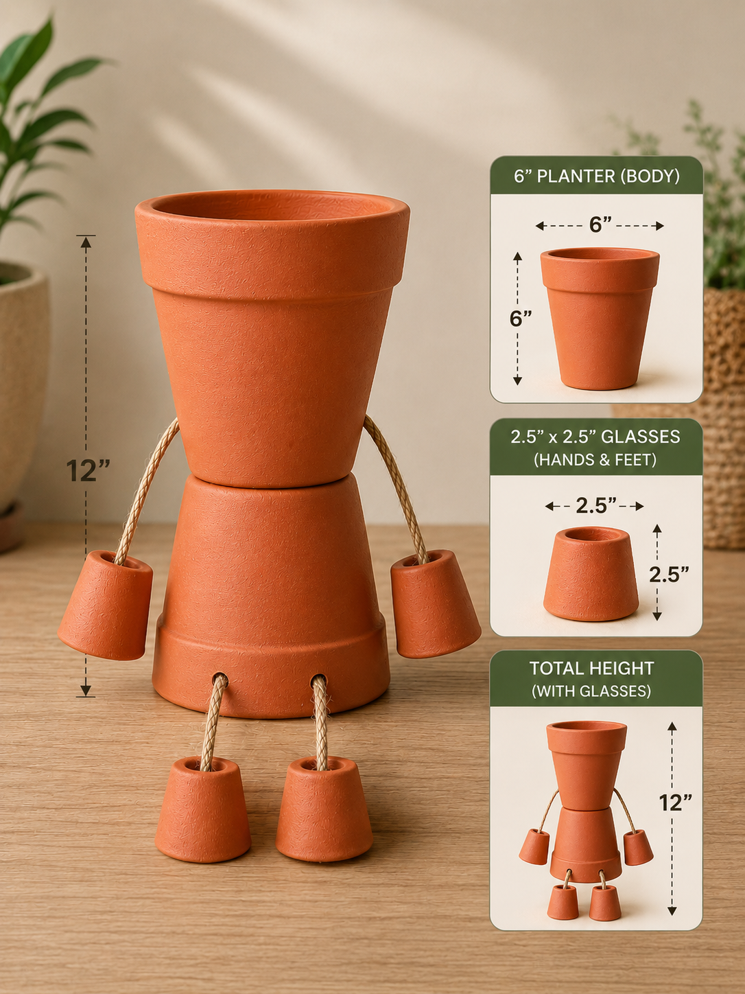 The Garden Doll Collection Planter Set