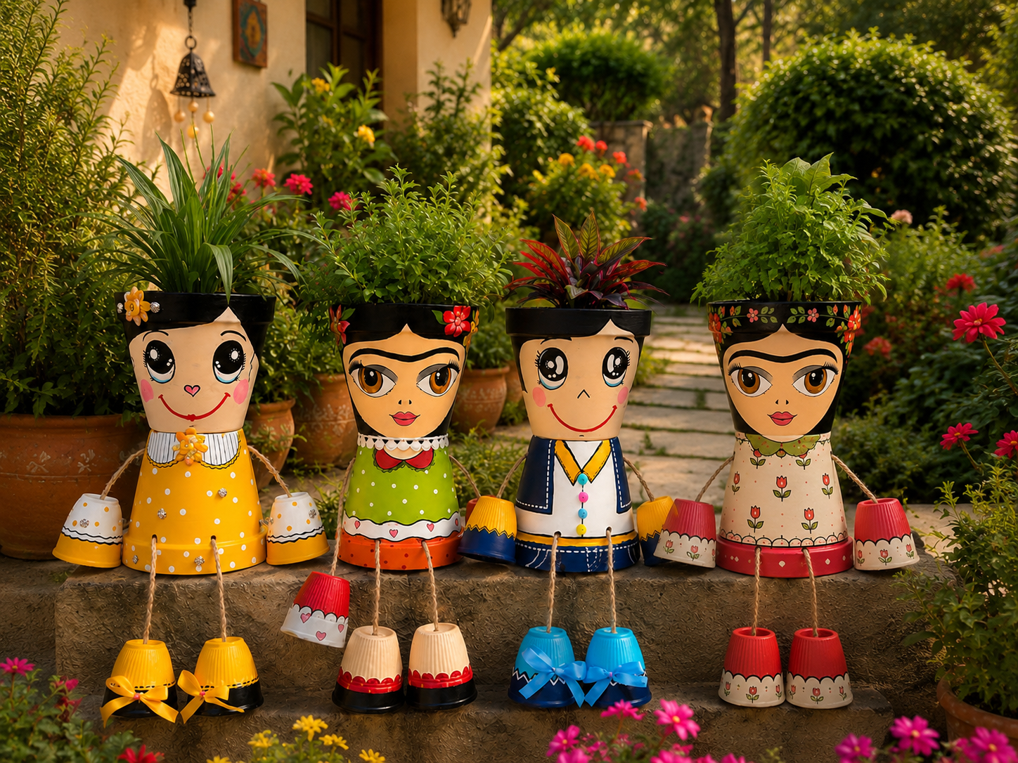 The Garden Doll Collection Planter Set