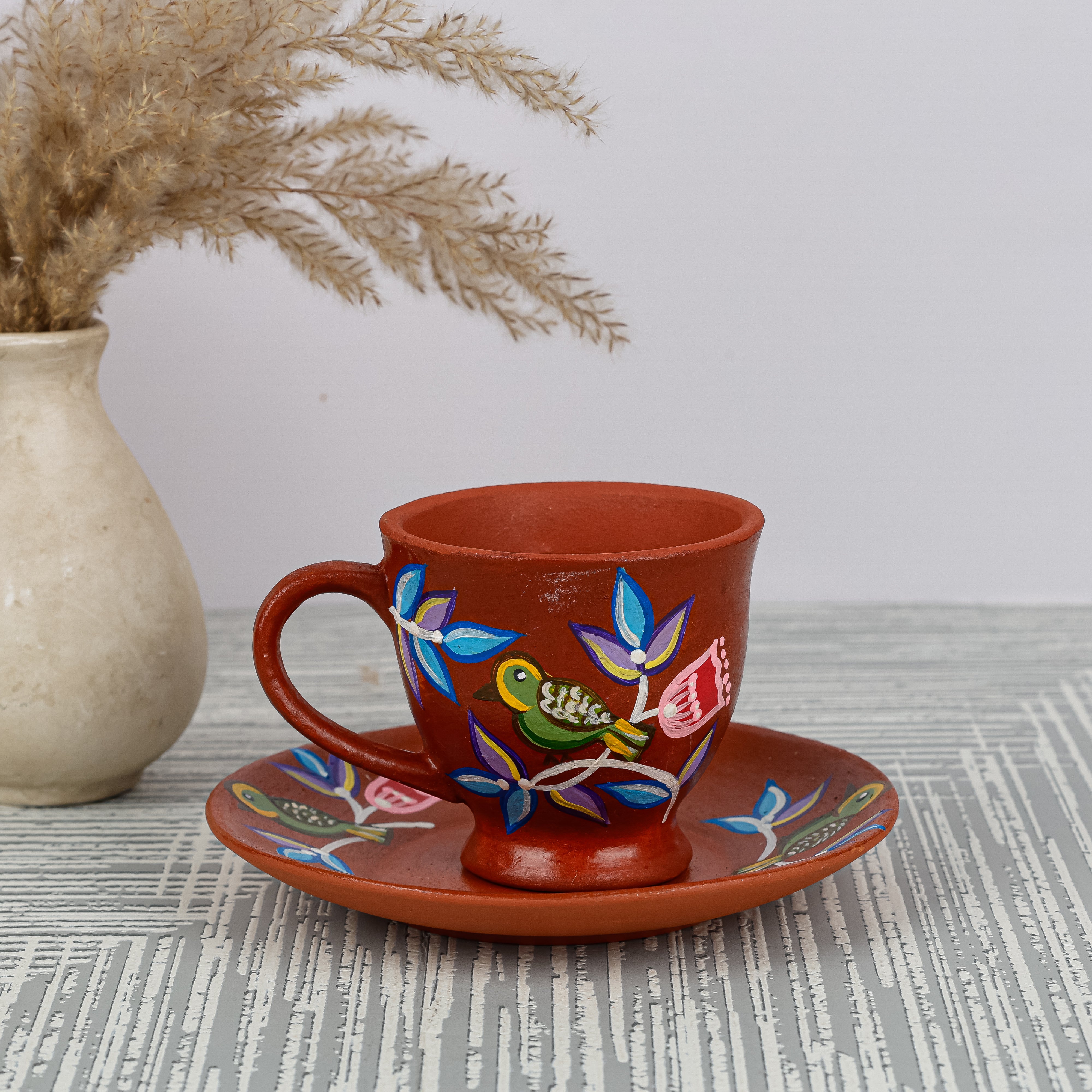 Meadow Bird Cup and Saucer Set