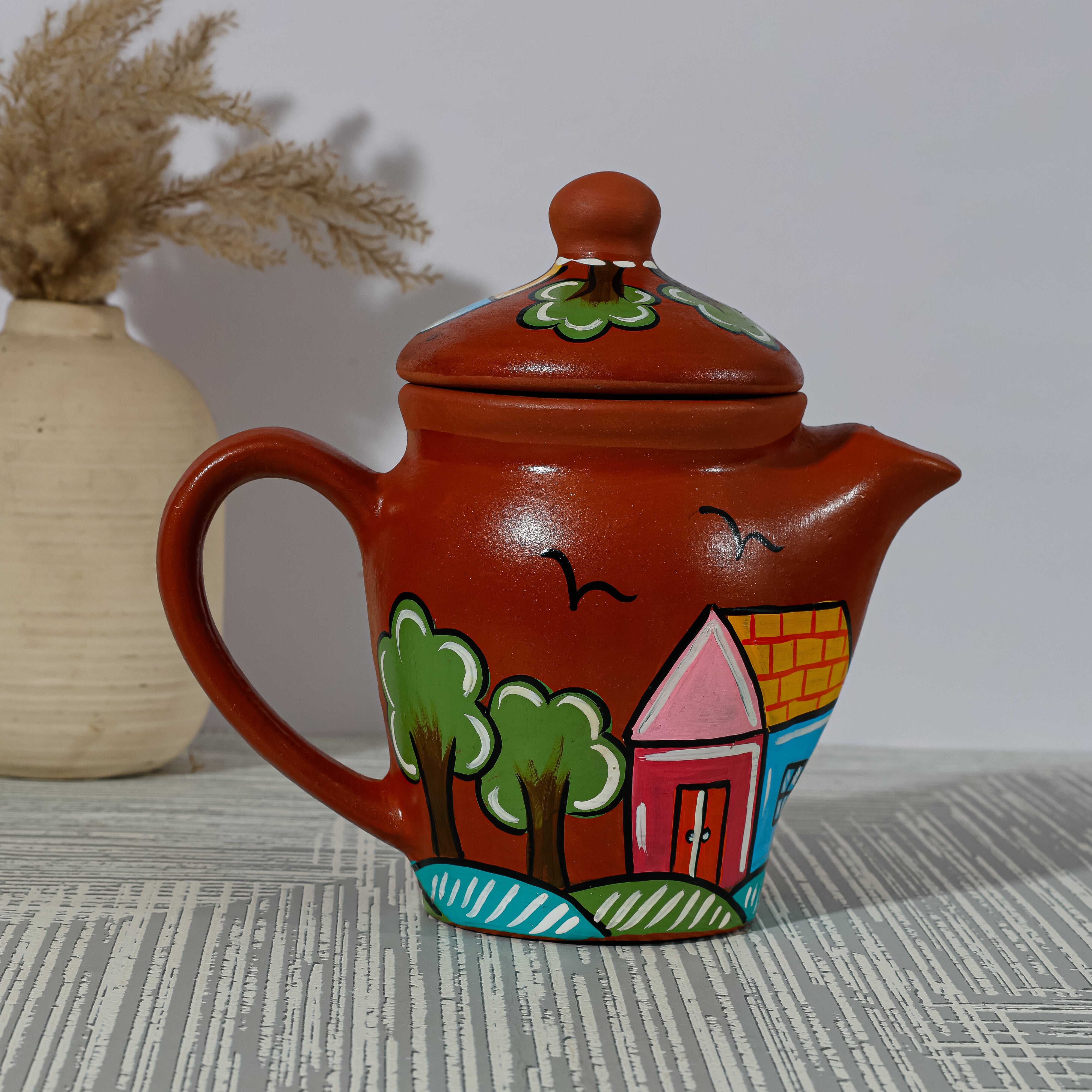 The Heritage Hamlet Terracotta Full Tea Set