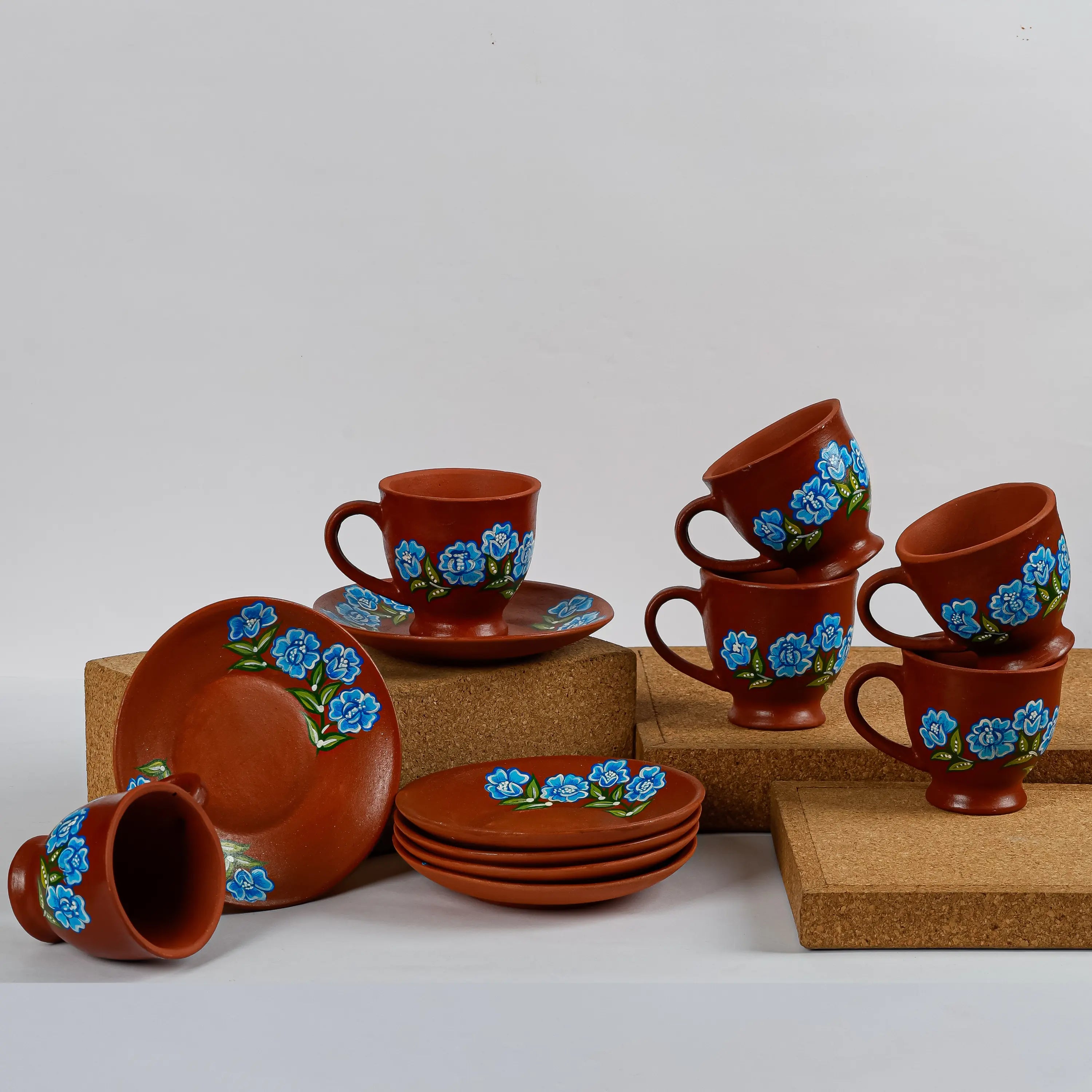 Indigo Ivy Cup and Saucer Set