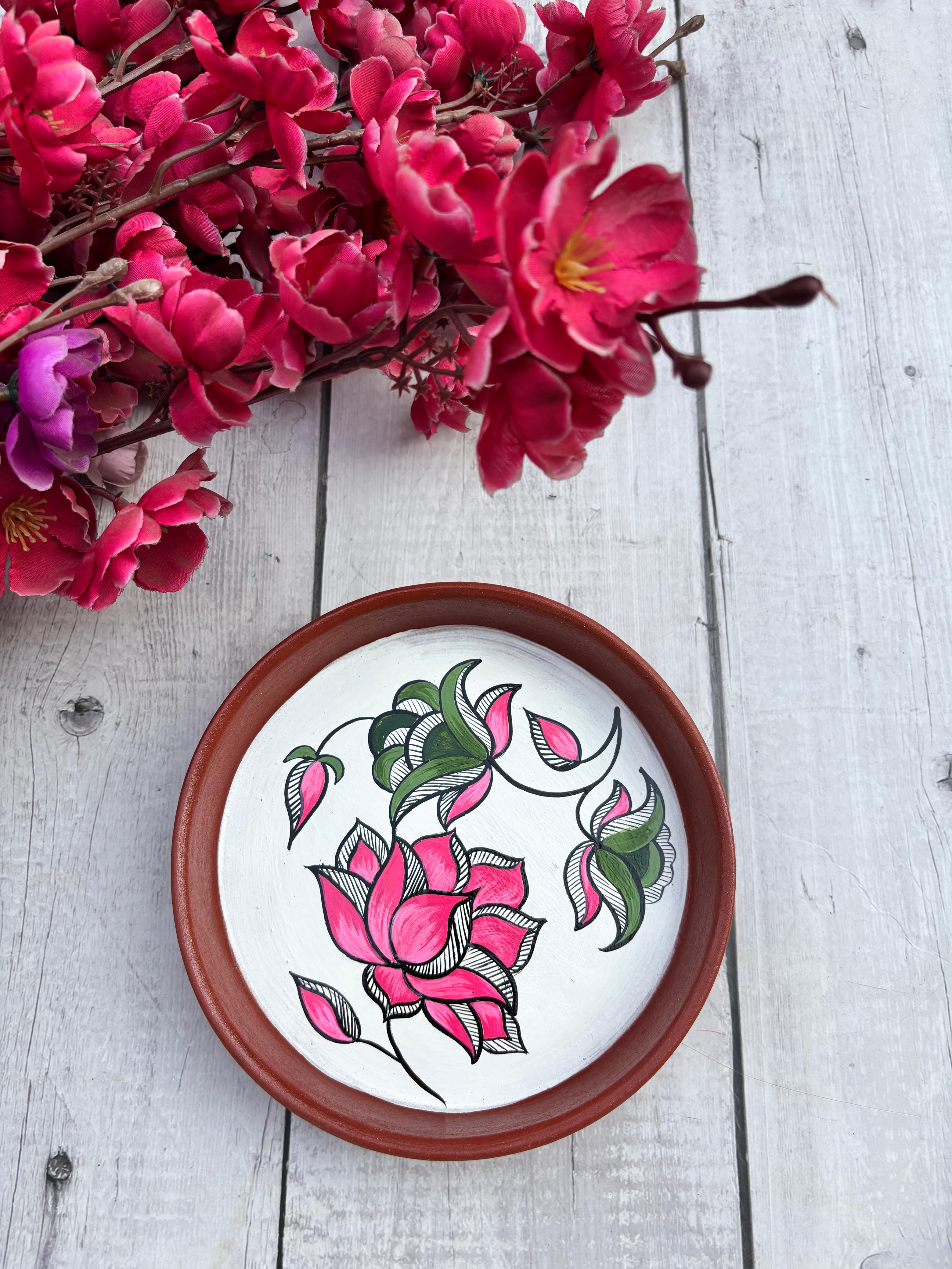 Pink Botanica Wall Plate
